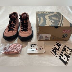 VANS The Lizzie Rosette Sk8-Hi Womens 6.5 Suede EcoCush Skate Sneakers Shoes Box